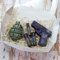 Для него Набор мыла Защитнику Отечества. Отличный оригинальный подарок мужчине на 23 февраля - День защитника отечества. Мыло ручной работы – купить или заказать на MixSoap.ru Мыло Тюмень  Цена 550 ₽  