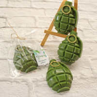 Мыло ручной работы Граната Ф-1 (Лимонка). Мыло на 23 февраля ручной работы. Отличный подарок мужчине на 23 февраля день защитника Отечества или как комплимент. Мыло ручной работы – купить или заказать на MixSoap.ru Мыло Тюмень. Для него  Цена 130 ₽  