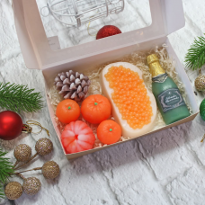 Подарок к Новому году. Набор мыла "Новый год". Мыло ручной работы – купить или заказать на MixSoap.ru Мыло Тюмень   Цена 600 ₽  